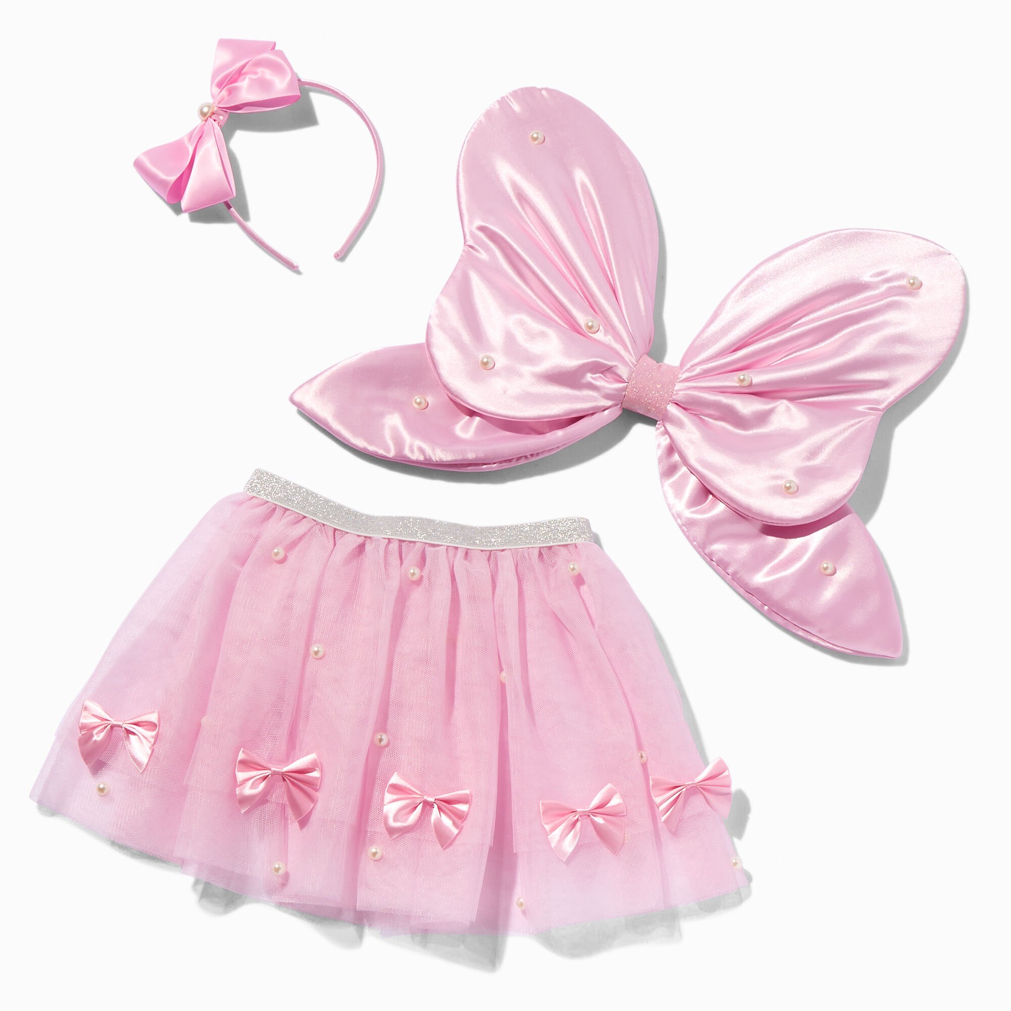Claire's Club Pink Bow Dress Up Set - 3 Pack,