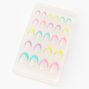 French Pastel Stiletto Press On Vegan Faux Nail Set - 24 Pack,