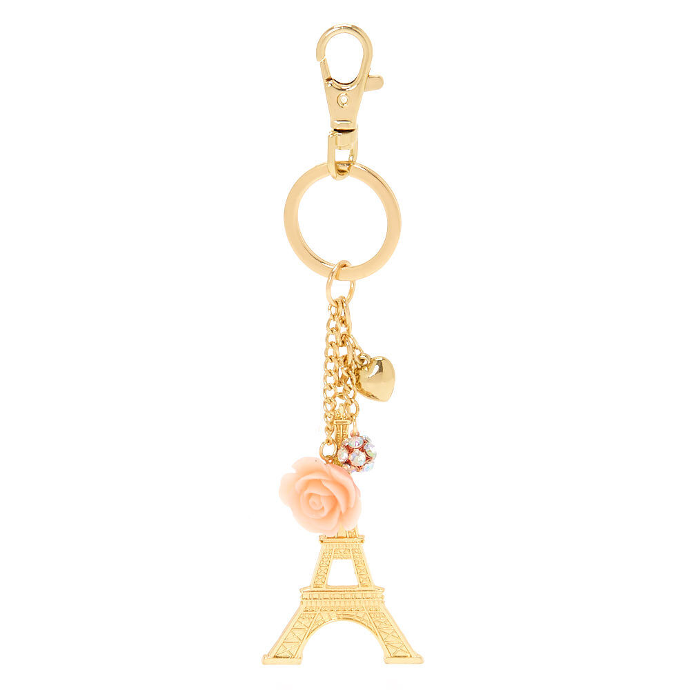 Eiffel Tower Keychain Gold