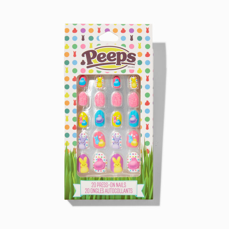 Peeps&reg; Easter Press On Faux Nail Set - 20 Pack,