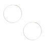 Silver-tone 100MM Hoop Earrings,