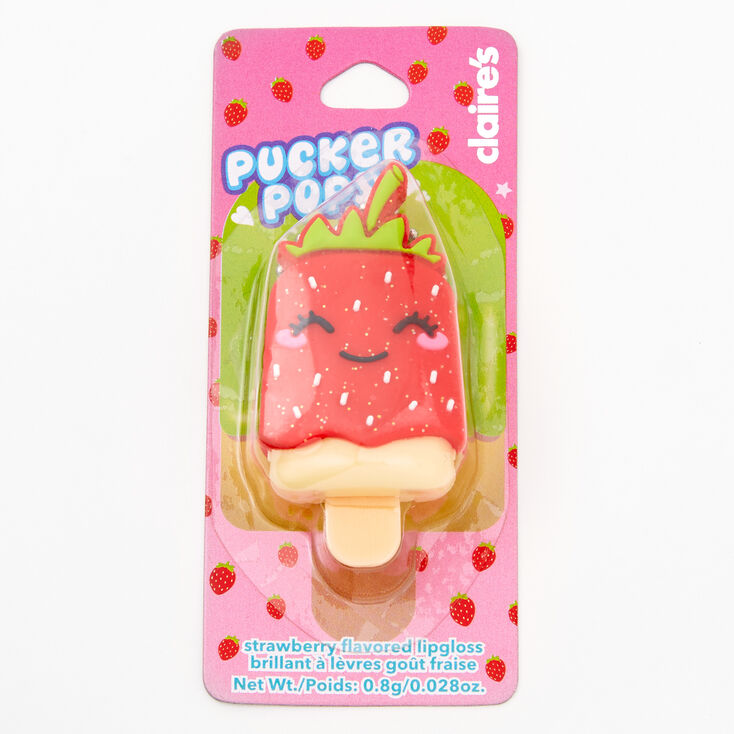 Pucker Pops&reg; Strawberry Lip Gloss - Strawberry,