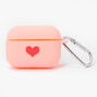 Pink Heart Silicone Earbud Case Cover - Compatible with Apple AirPods Pro&reg;,