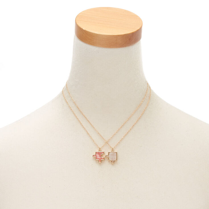 Best Friends Puzzle Piece Pendant Necklaces 2 Pack Claire S Us