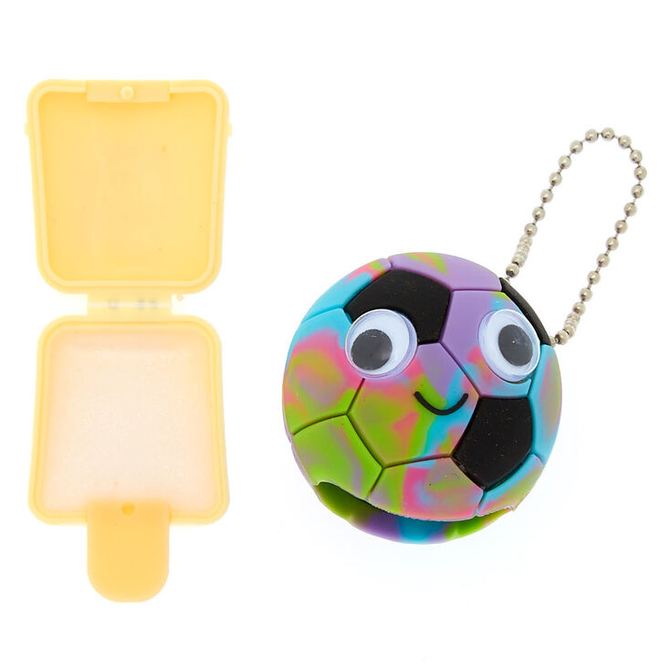 Pucker Pops Rainbow Soccer Ball Lip Gloss Strawberry Claire S Us