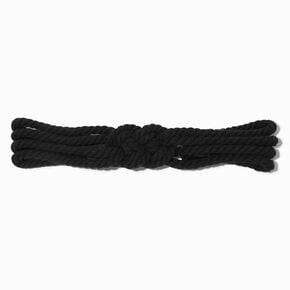 Black Rope Knotted Headband,