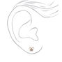 Clous d&#39;oreille chouette couleur dor&eacute; rose,