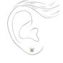 Rose Gold Owl Stud Earrings,