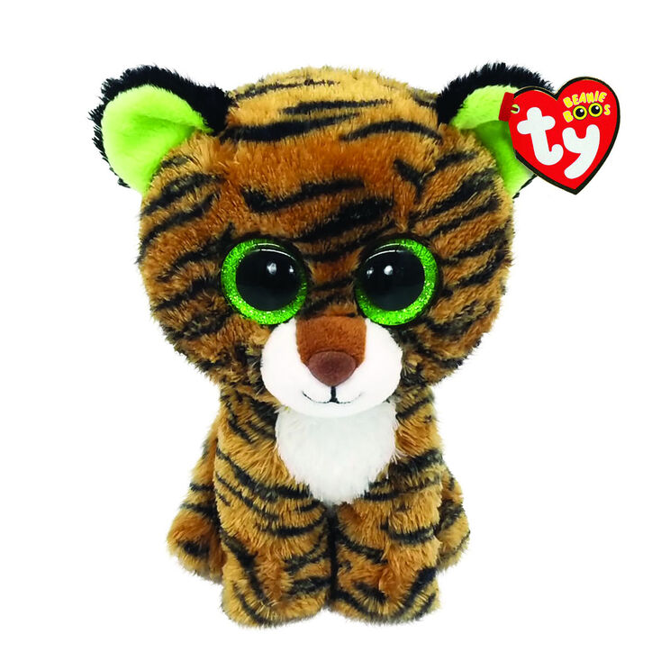 Ty&reg; Beanie Boos Tiggy the Brown Striped Tiger Plush Toy,