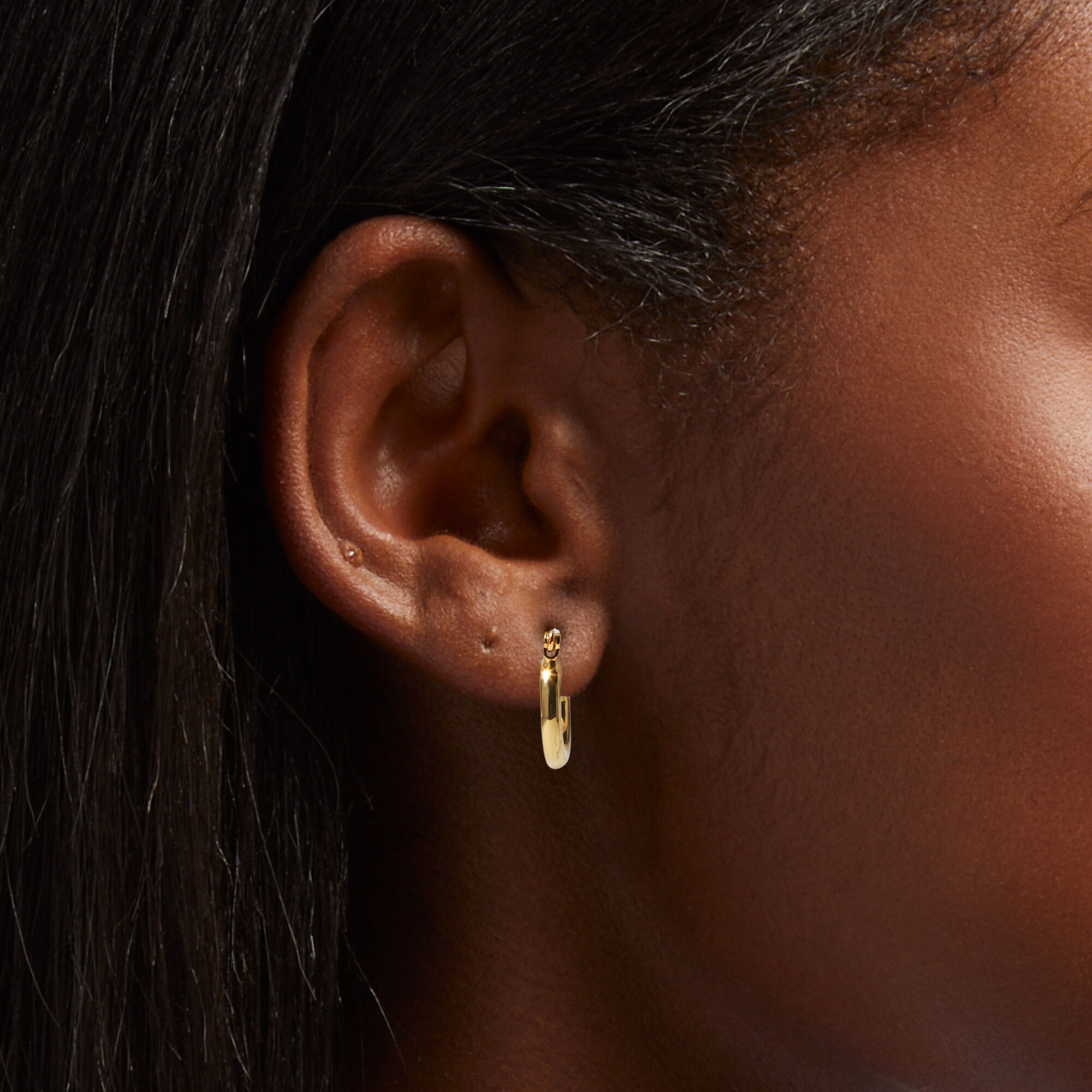 16mm gold shop hoop earrings