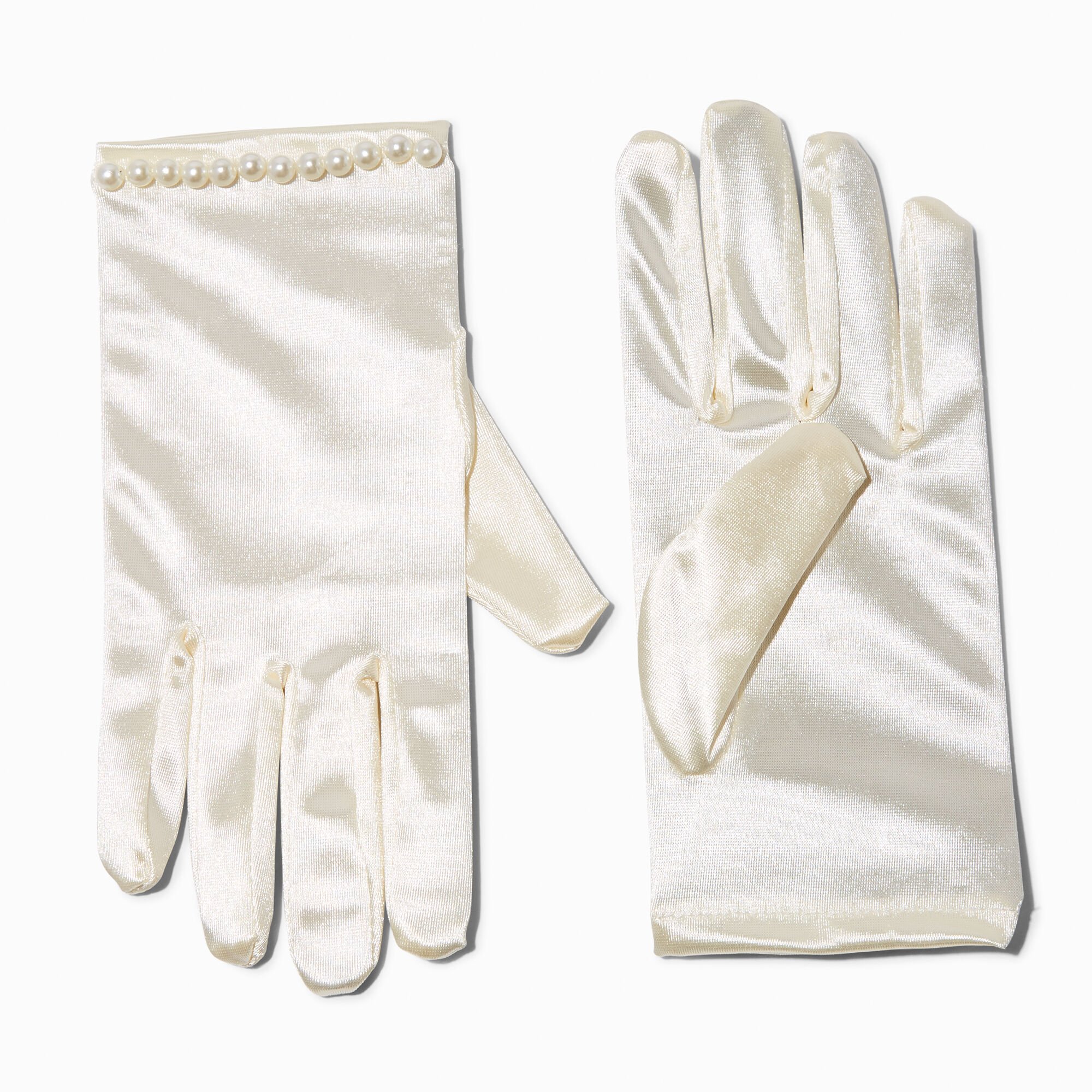 View Claires Club Special Occasion Pearl Gloves 1 Pair Ivory information