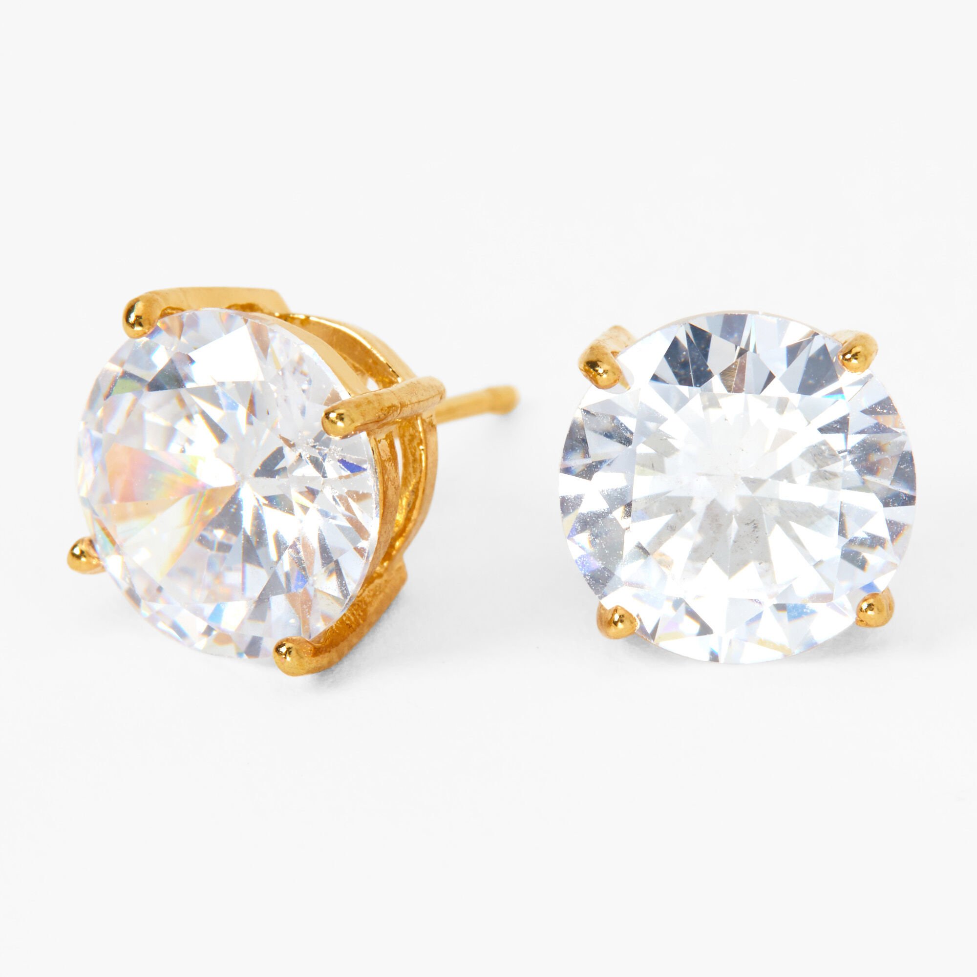 Claire's gold shop stud earrings