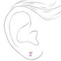 Clous d&#39;oreilles renard violets,