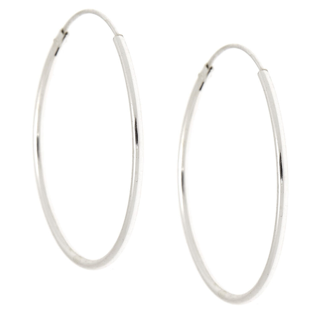 Sterling silver infinity hoop earrings hotsell