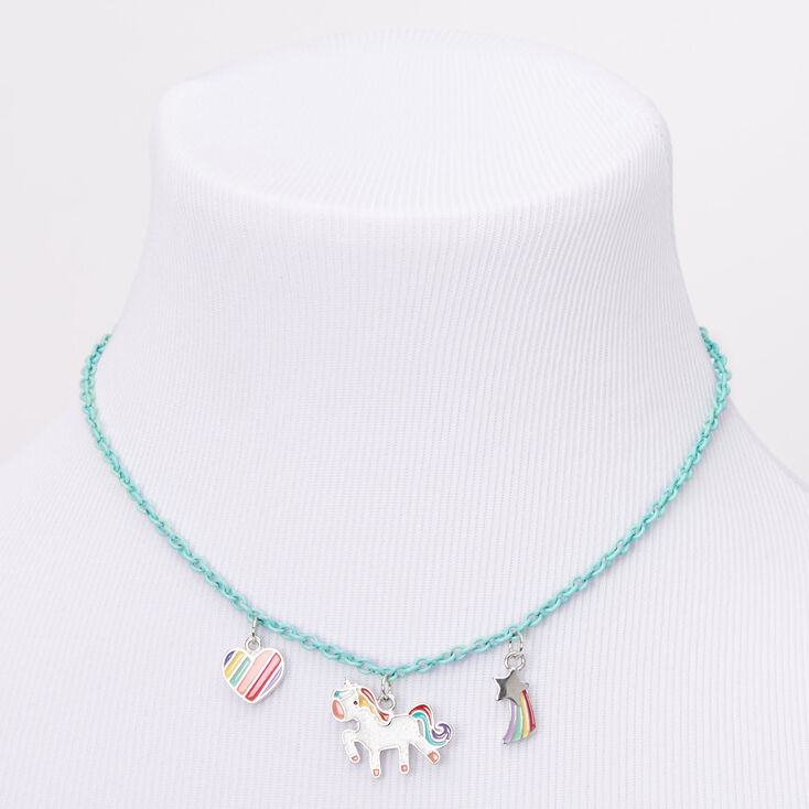 Claire&#39;s Club Rainbow Unicorn Jewellery Set - Turquoise, 2 Pack,