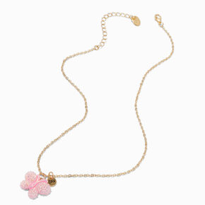 Best Friends Textured Puffy Butterfly Pendant Necklaces - 3 Pack,