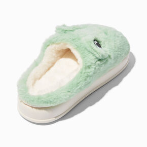 Claire&#39;s Club Green Frog Plush Slippers,