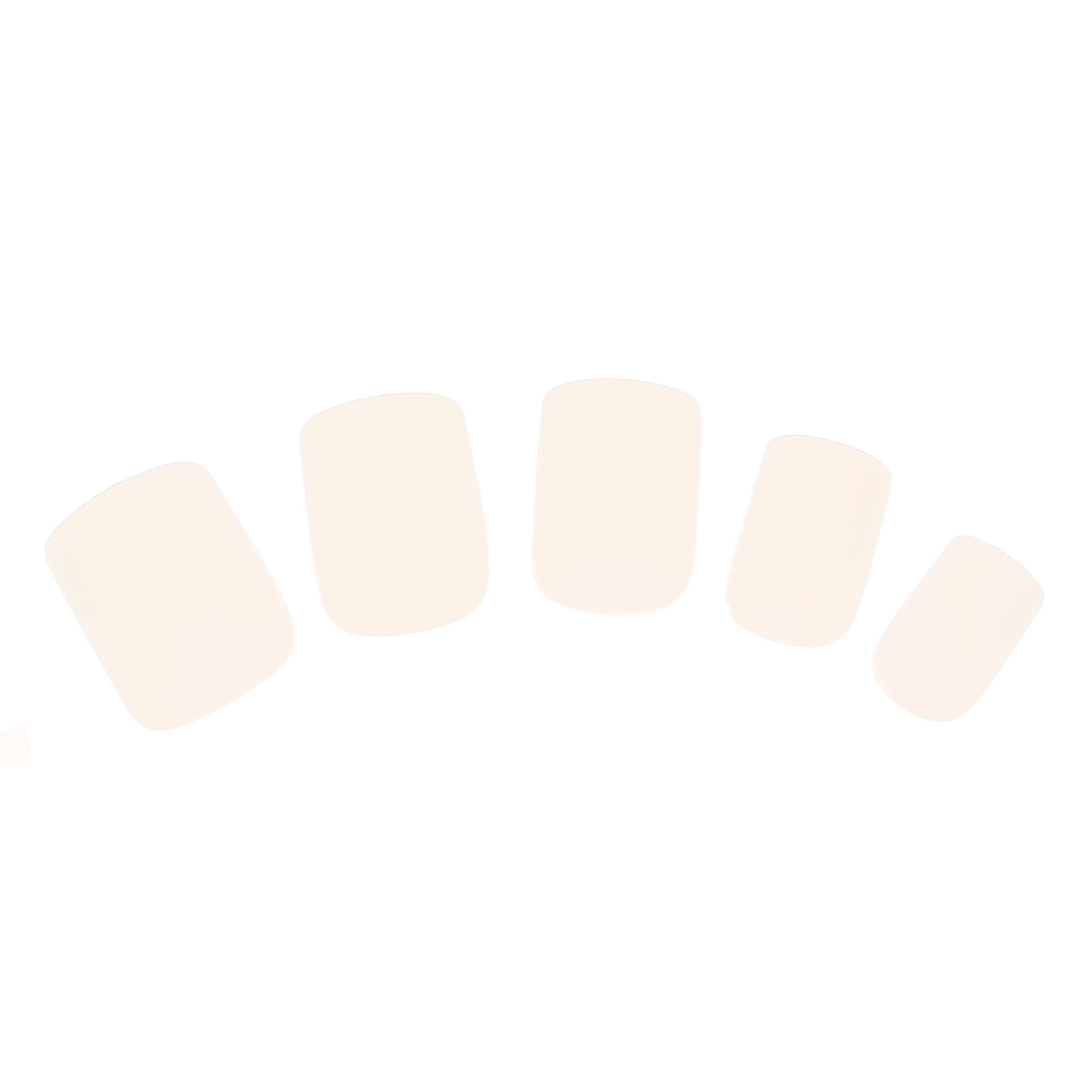 Lot de 100 faux ongles naturels à bouts carrés,