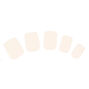 Lot de 100&nbsp;faux ongles naturels &agrave; bouts carr&eacute;s,