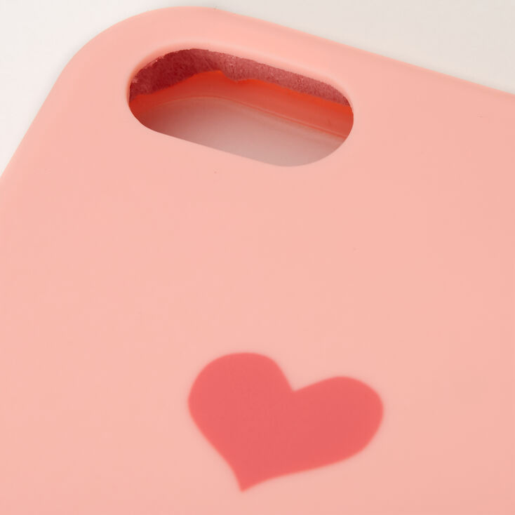 Coque de portable c&oelig;ur rose - Compatible avec iPhone 5/5S,