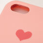 Coque de portable c&oelig;ur rose - Compatible avec iPhone 5/5S,