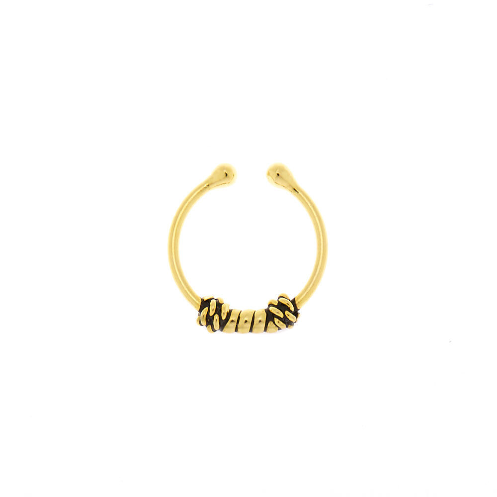 Sterling Silver Gold-Tone Faux Nose Ring,