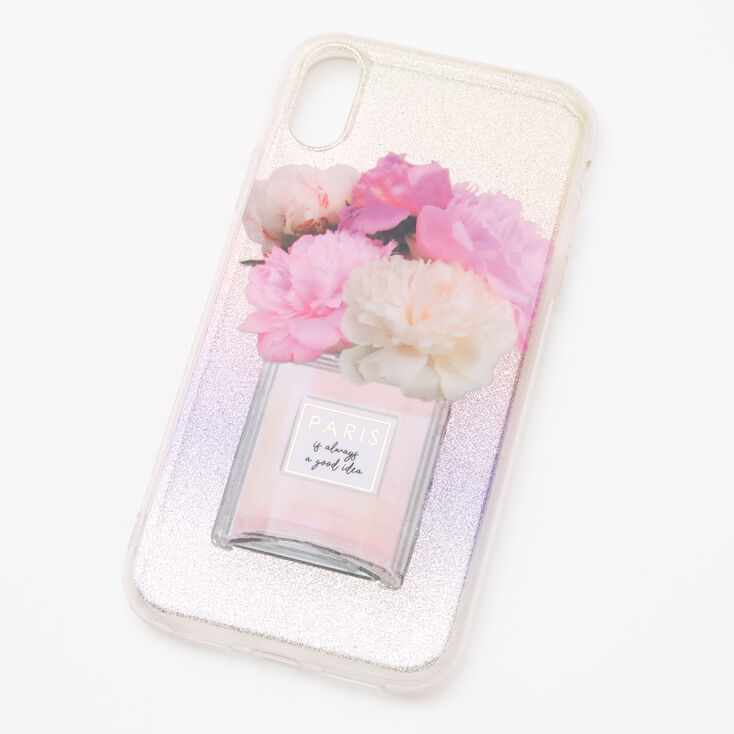 Paris Perfume Bottle Glitter Phone Case Fits Iphone Xr Claire S Us