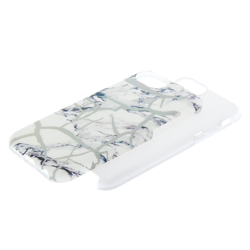 Holographic Cracked Marble Protective Phone Case - Fits iPhone 6/7/8/SE,