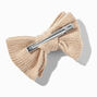 Brown Knit Hair Bow Clip,