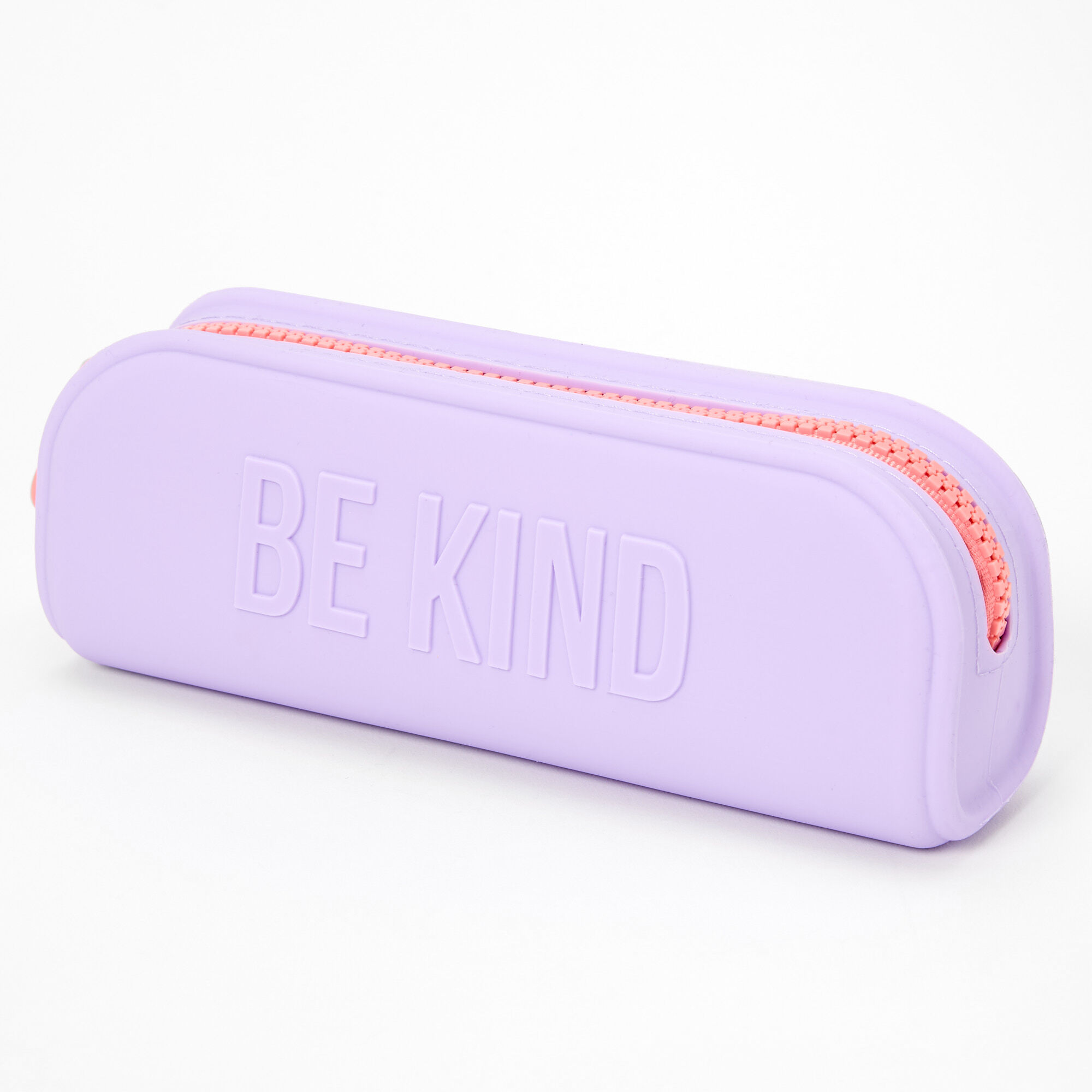 Claire's Trousse à crayons en silicone 3D Be Kind - Violet