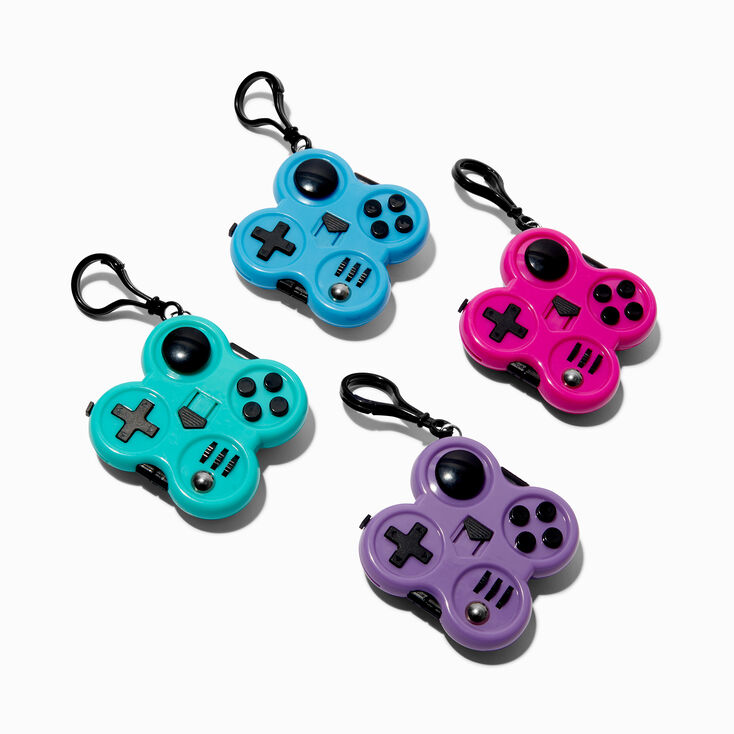 Fidget Gaming Pad Fidget Toy Keyring - Styles Vary,