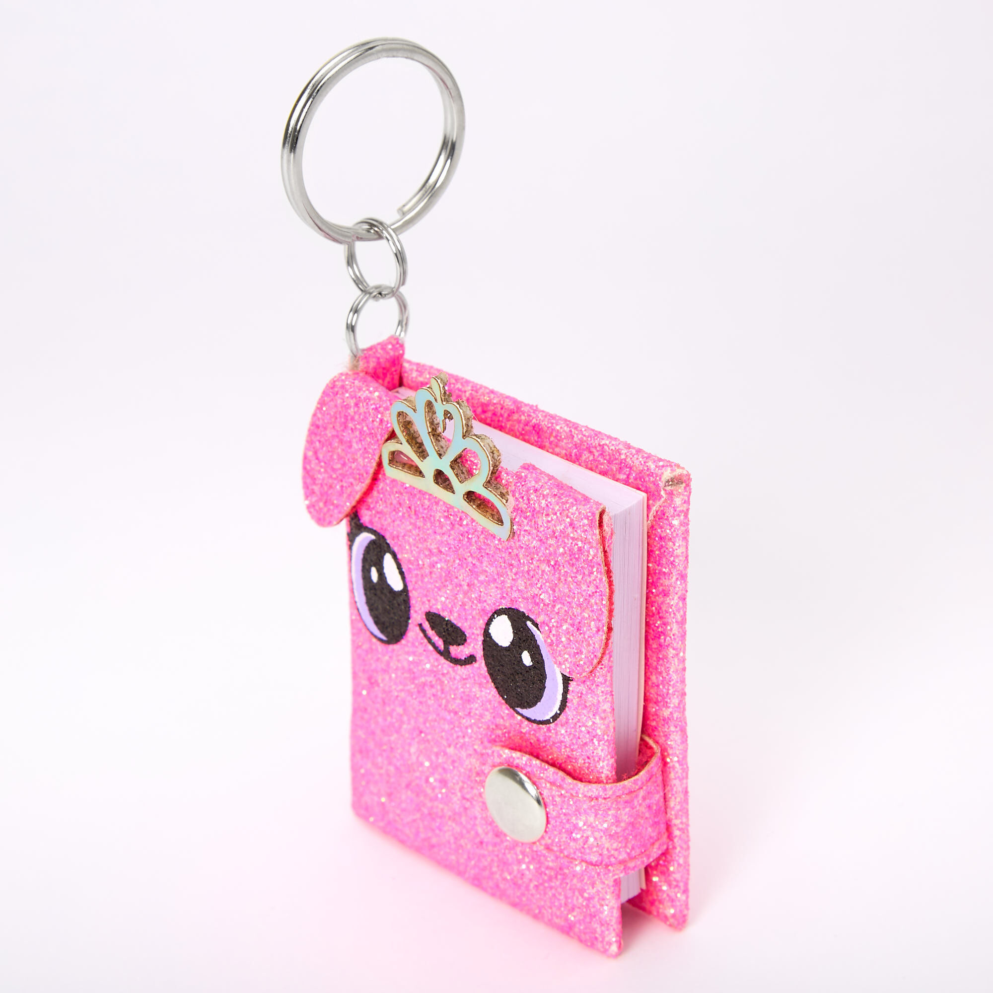 Porte-clés mini journal intime Alexa le chiot - Rose,