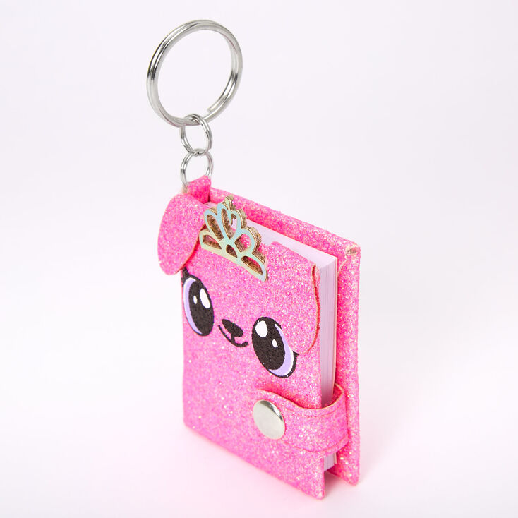 Alexa the Puppy Mini Diary Keychain - Pink,