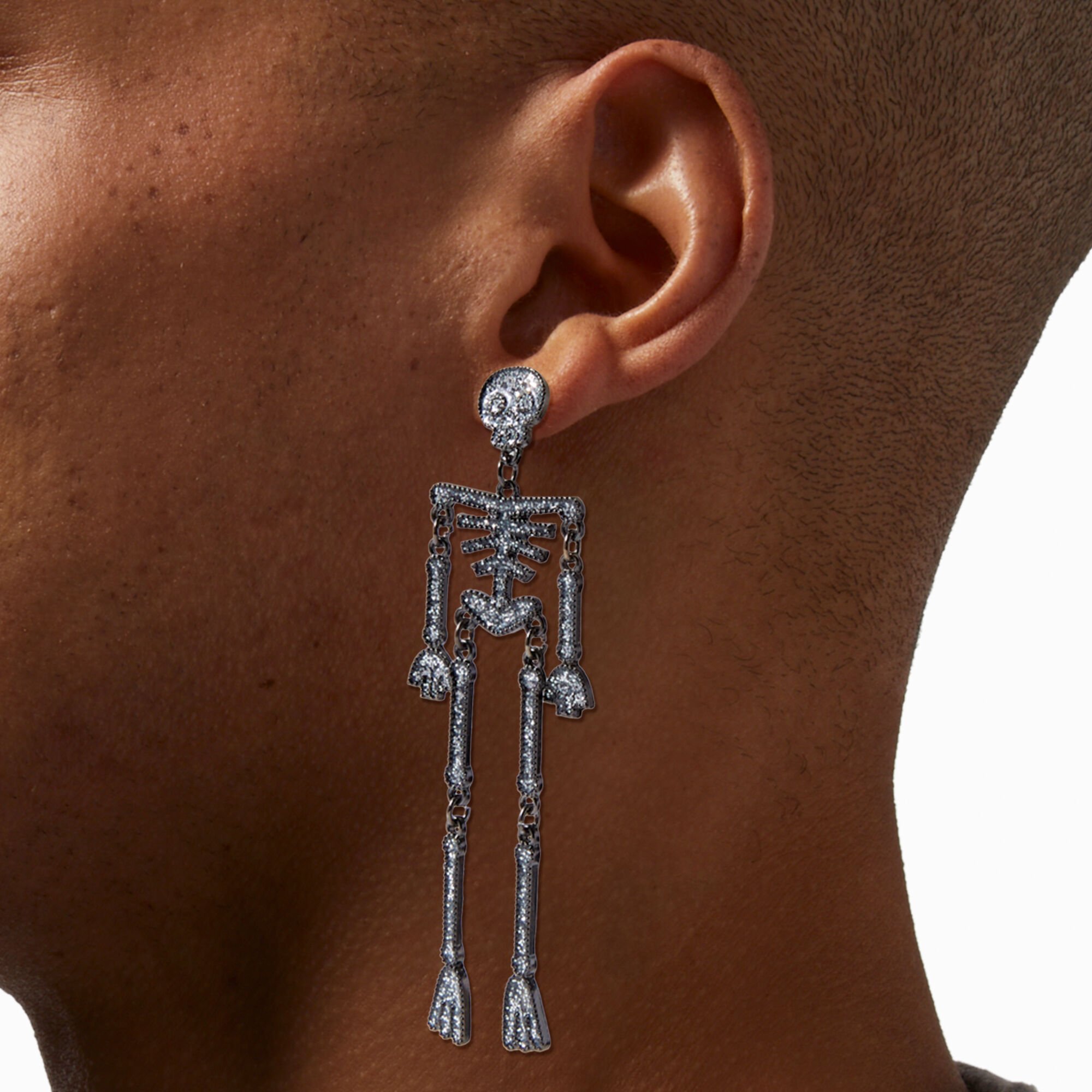 Skeleton earrings store claire's