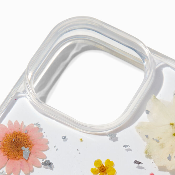 Daisy Ring Holder Pressed Flowers Phone Case - Fits iPhone&reg; 13/14/15,