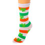 Irish Flag Striped Crew Socks,