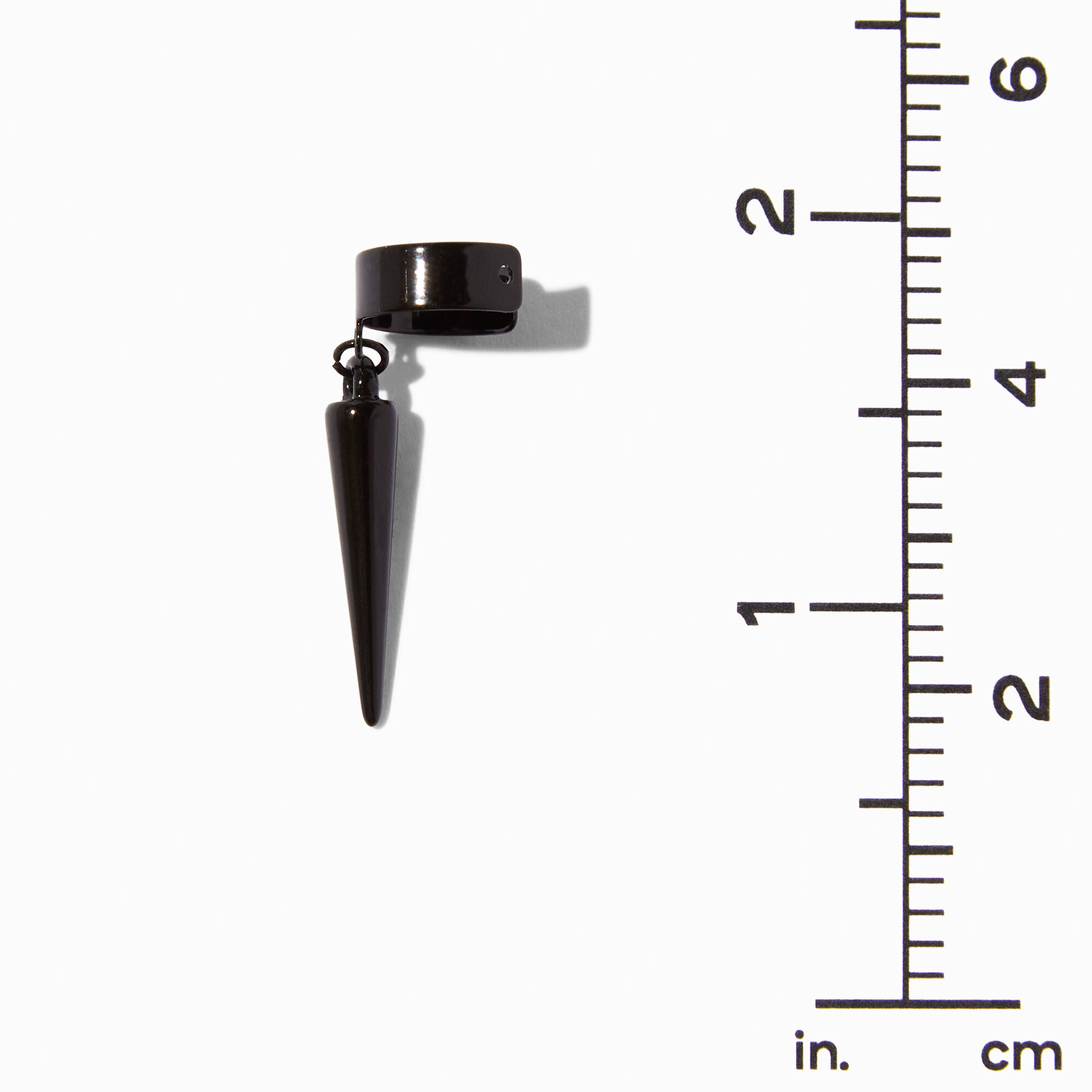 Black Spike Ear Cuffs (3 Pack),