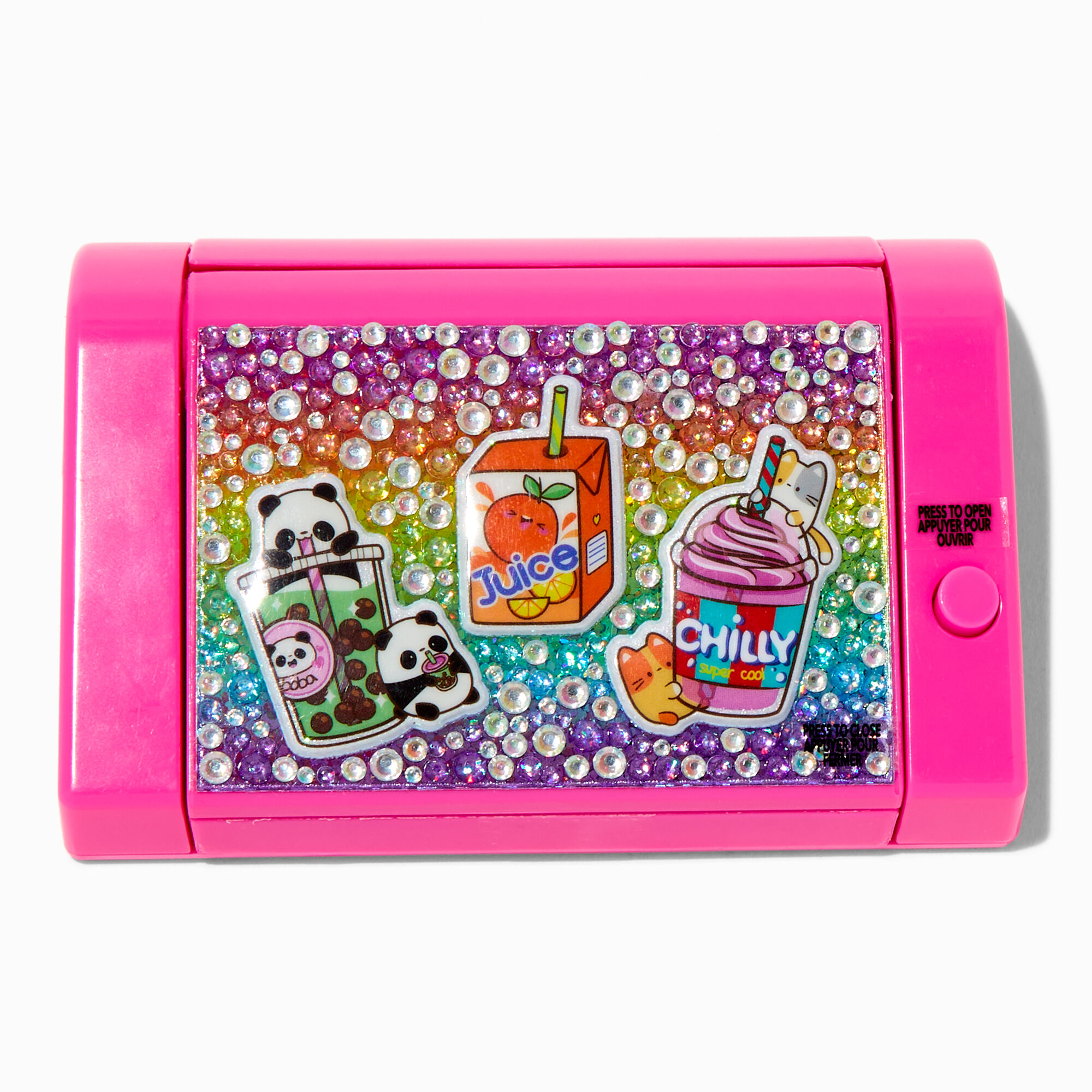 View Claires Critter Drinks Bling Mechanical Lip Gloss Set Pink information