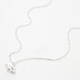 Silver Stegosaurus Pendant Necklace,