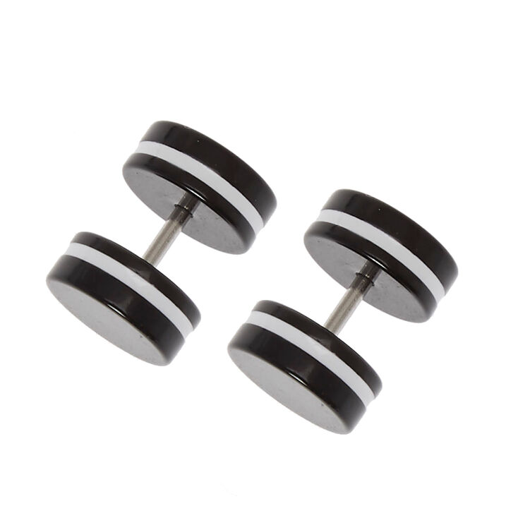 Faux Oreo Plug Earrings,