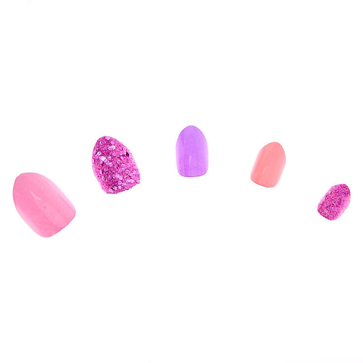 Violet Dreams Stiletto Press On Faux Nail Set - 24 Pack,