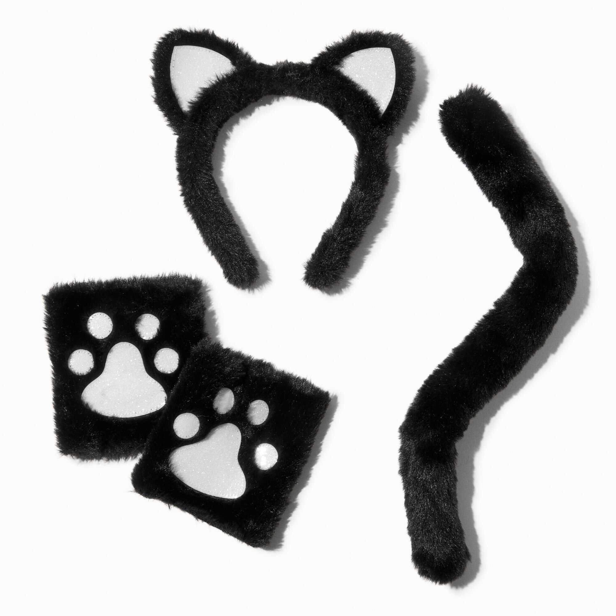 Black Cat Plush Dress Up Set - 3 Pack