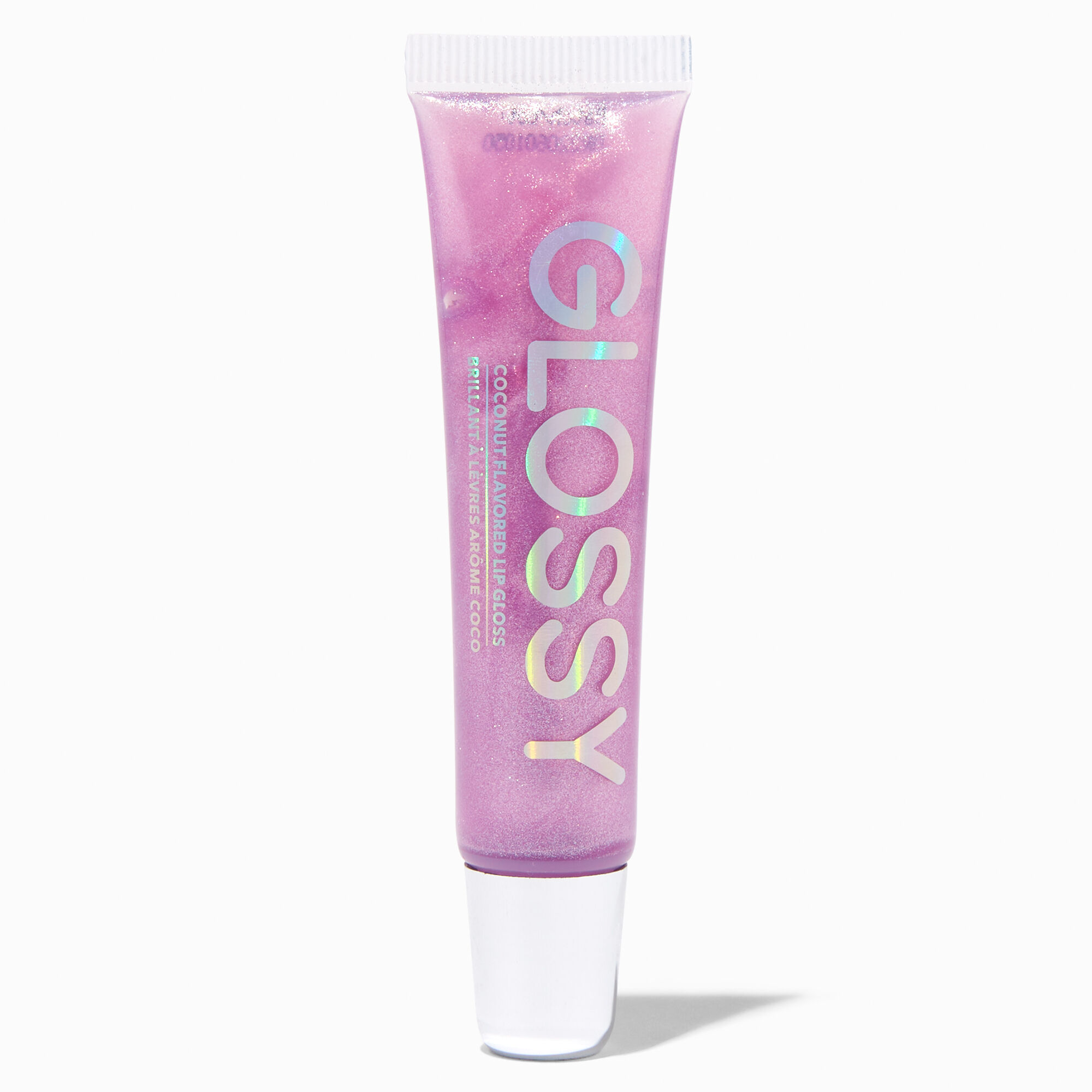 View Claires Glossy Glitter Lip Gloss Lilac information