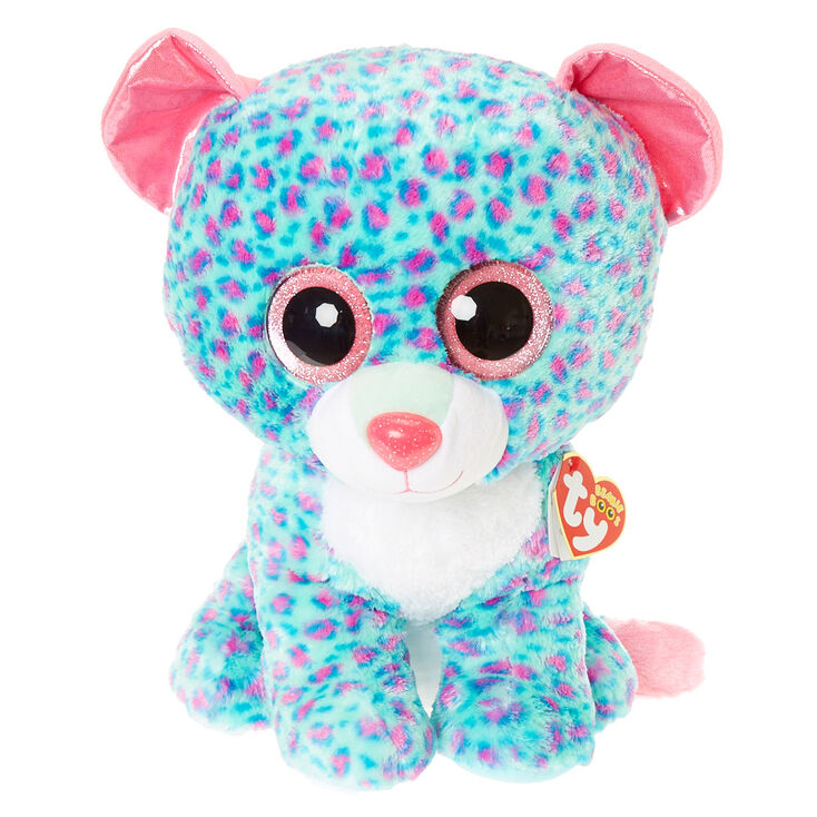 Ty Beanie Boo Large Sydney The Leopard Plush Toy Claire S Us