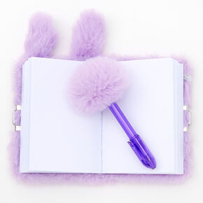 Claire&#39;s Club Plush Bunny Lock Diary,