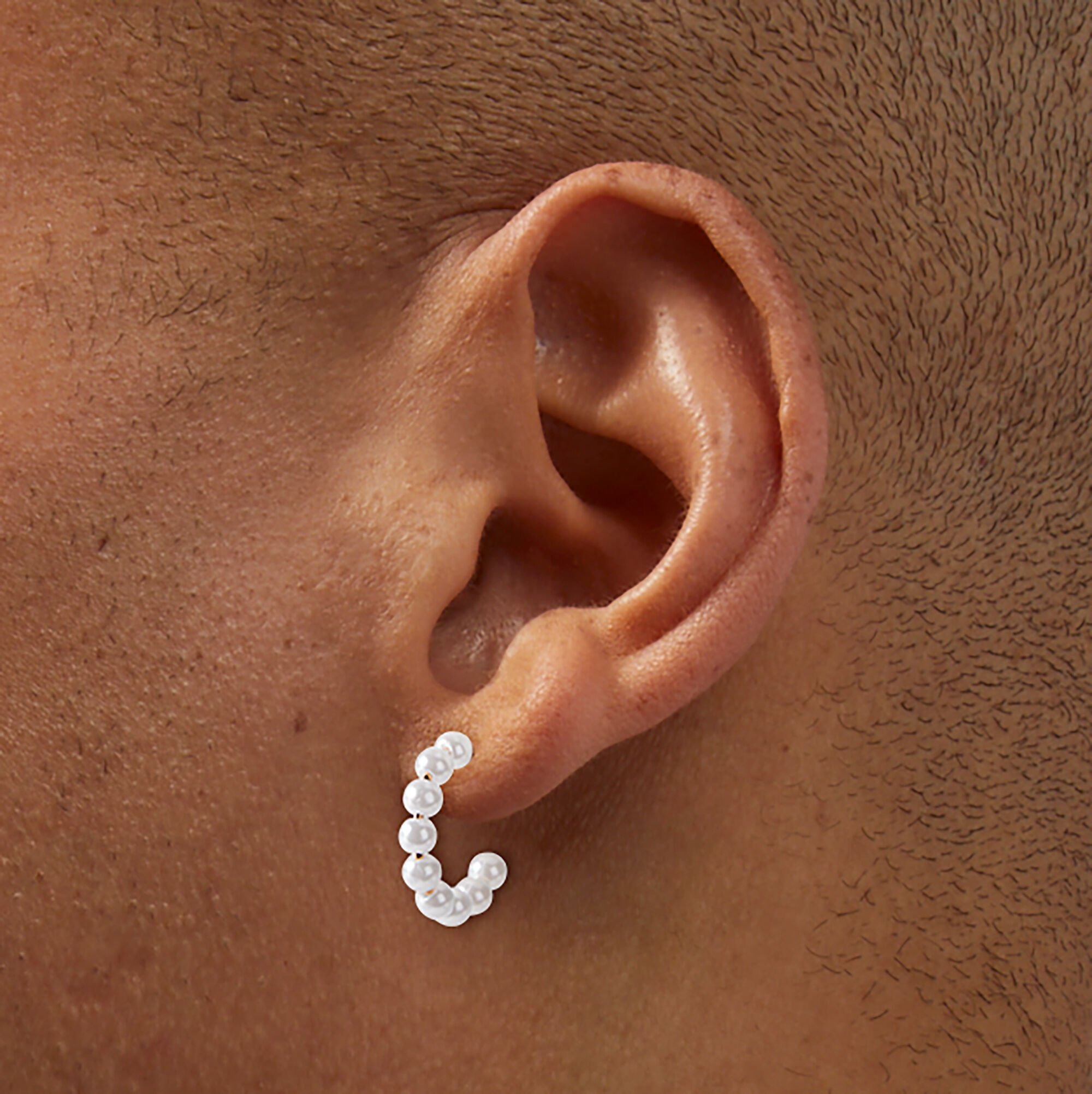 Gold-tone Bow & Pearl Mixed Stud & Hoop Earrings - 6 Pack,
