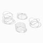 Silver-tone Spiral Rings - 4 Pack,