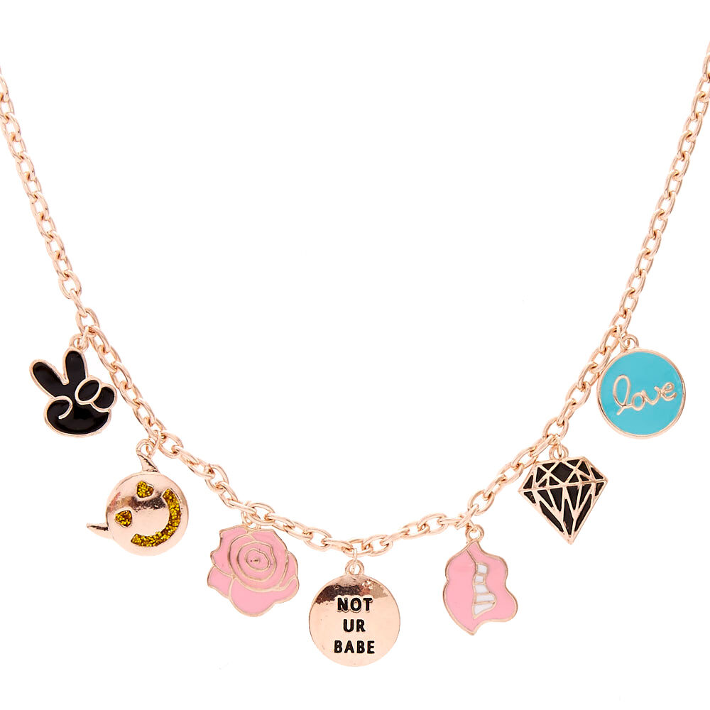 Cute charm necklaces discount