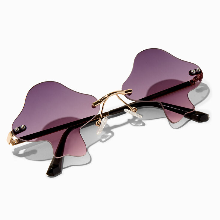 Mushroom Shaped Rimless Sunglasses,