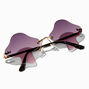 Mushroom Shaped Rimless Sunglasses,